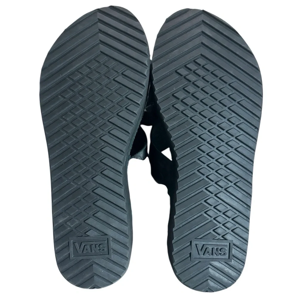 Vans Karina Rozunko UltraCush Mega Platform Leather Cross Strap Sandals 9